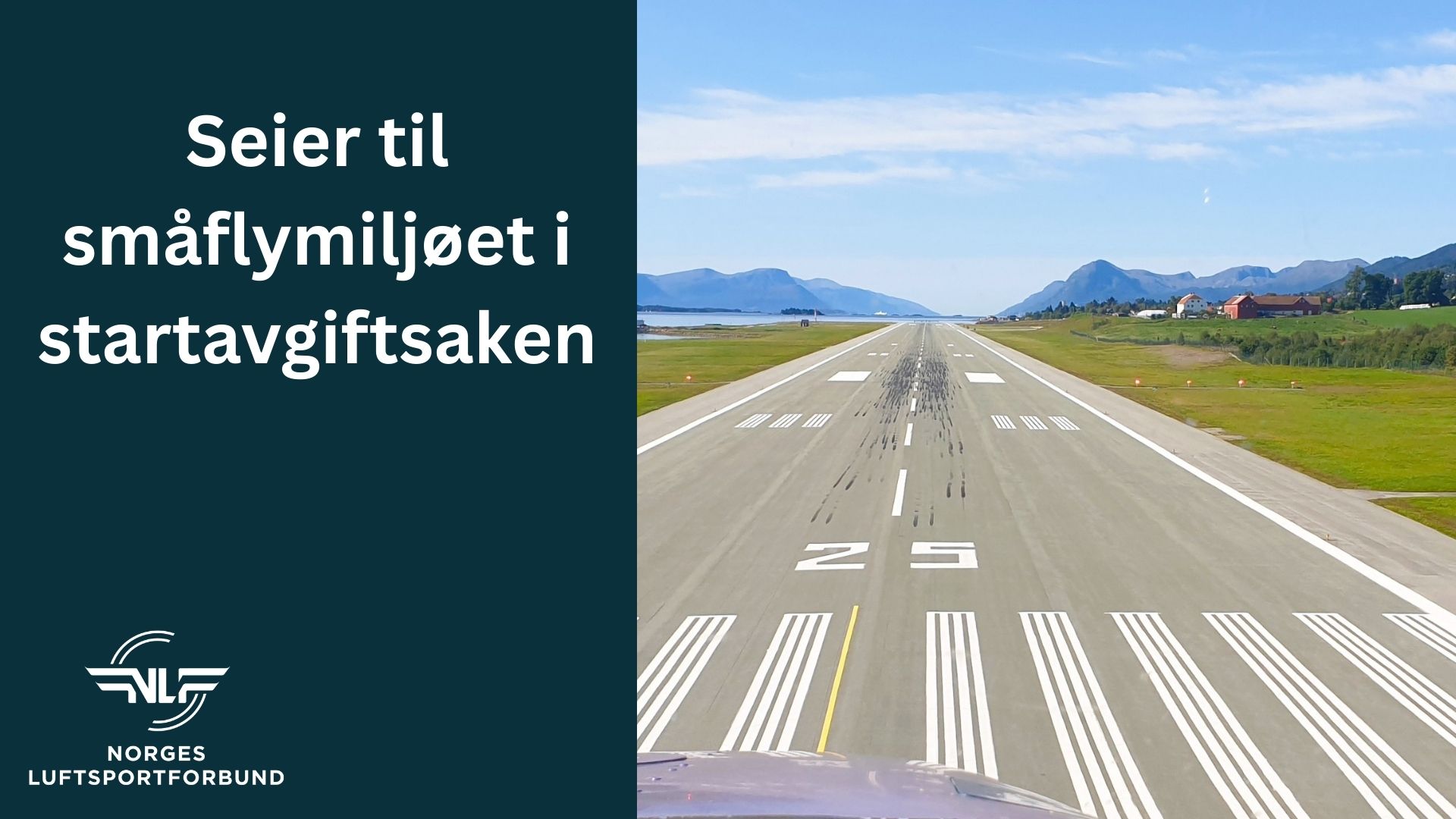 Seier til småflymiljøet i startavgiftsaken