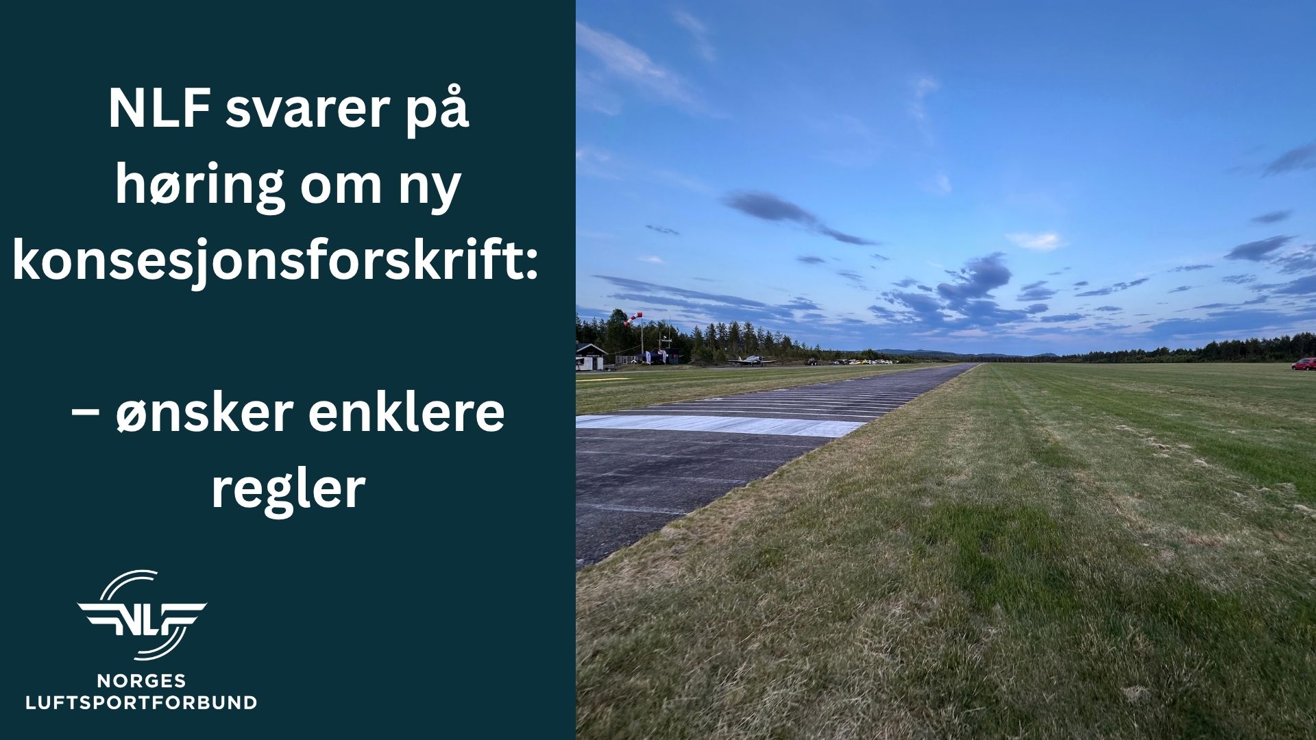 NLF foreslår enklere regler for små landingsplasser