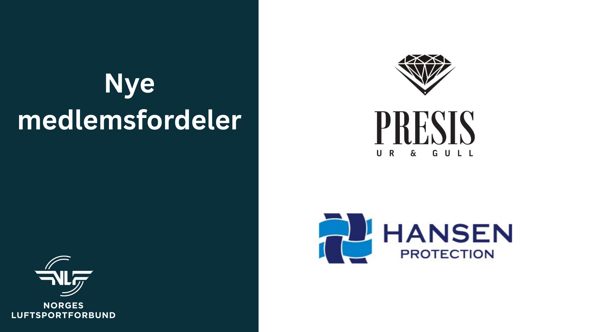 Nye medlemstilbud: Rabatt hos Hansen Protection og Presis Ur & Gull