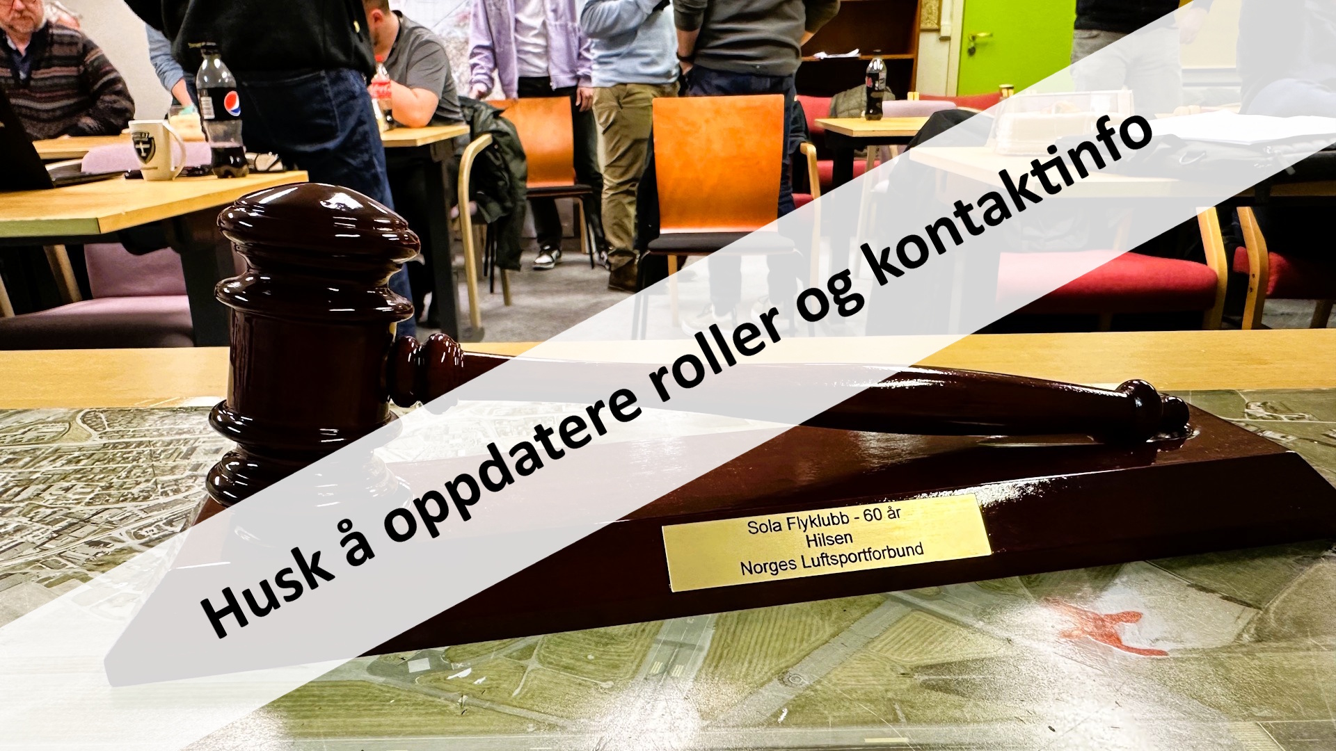 Husk å oppdatere klubbens og styrets kontaktinformasjon