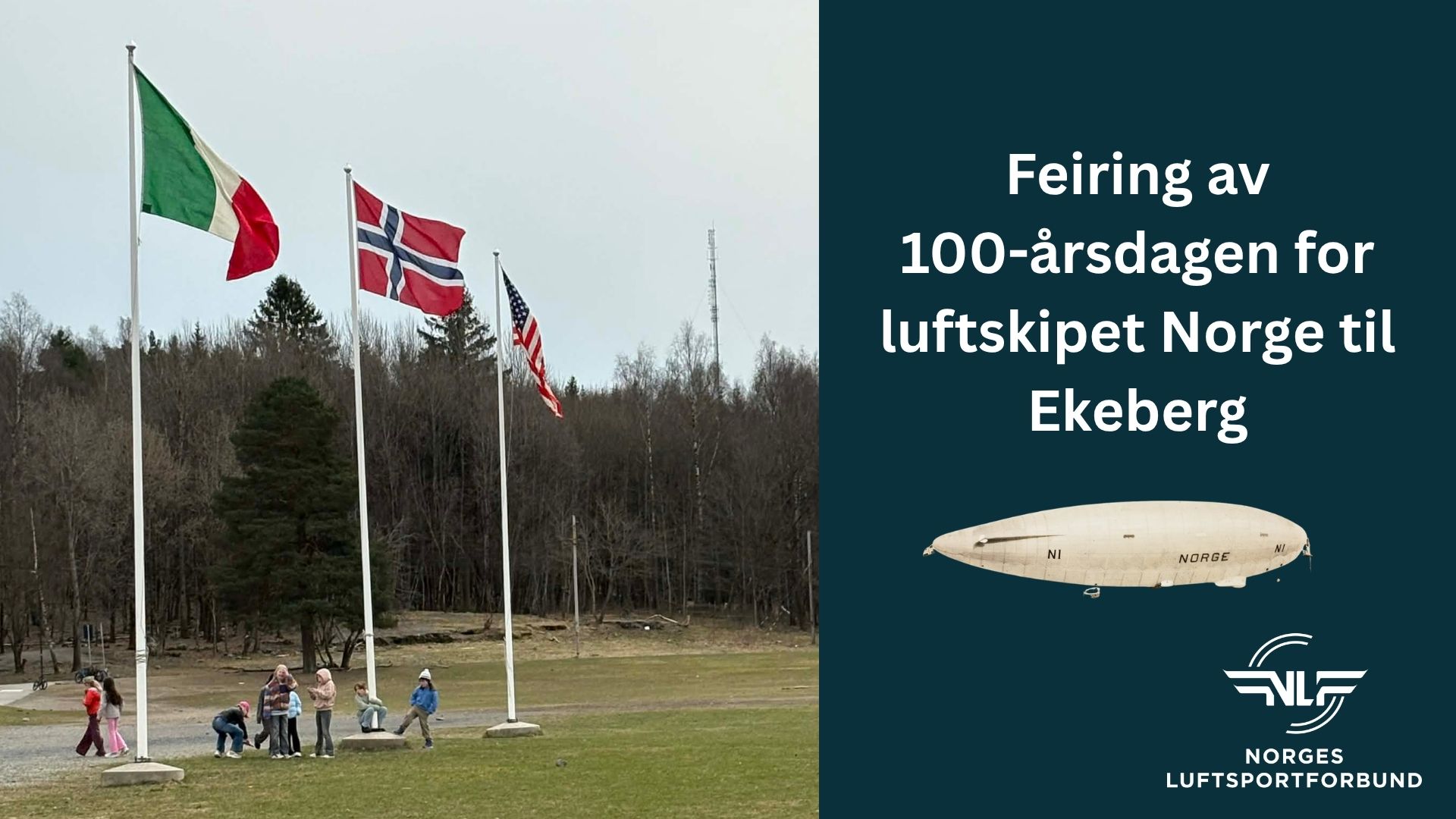 Slik ble 100-årsdagen for luftskipet Norge til Ekeberg feiret