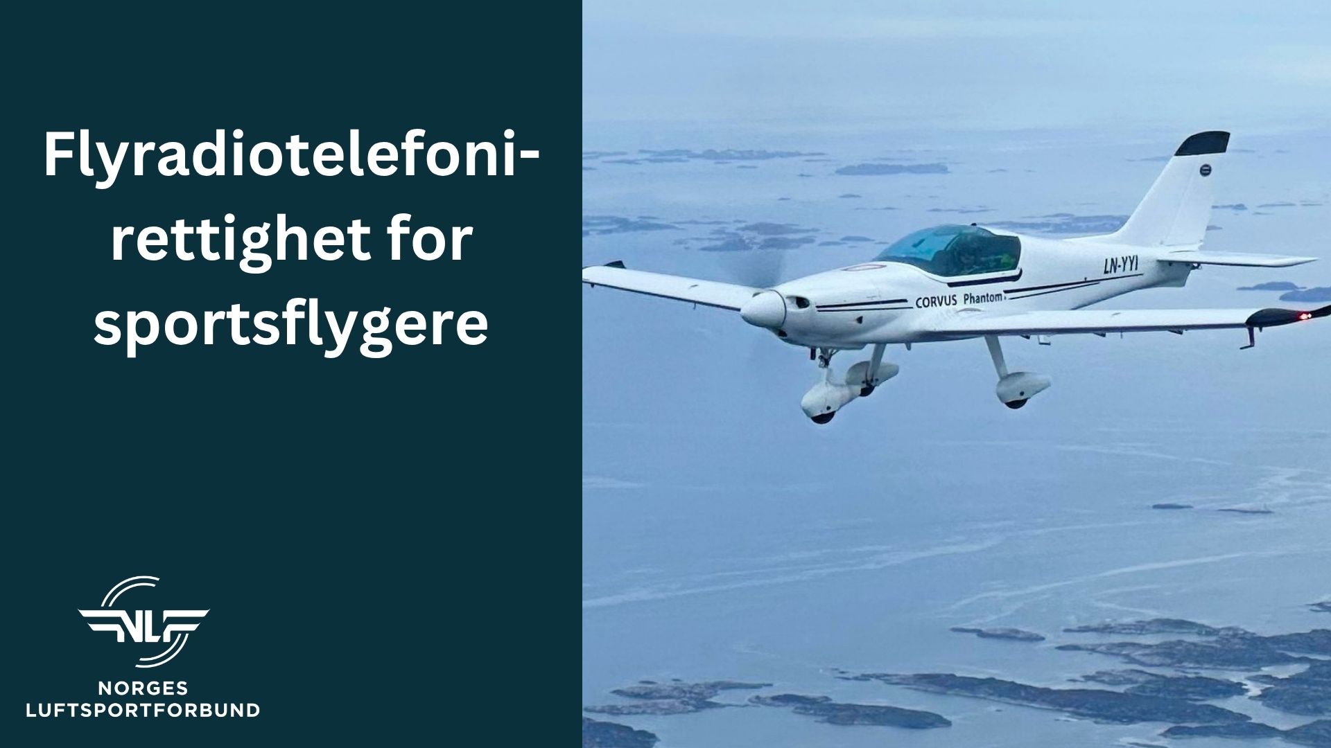 Viktig informasjon om flyradiotelefonirettighet for sportsflygere