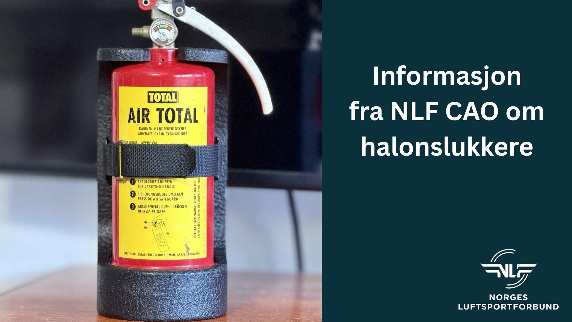 Bruk av brannslukkere med halon